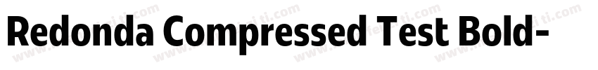 Redonda Compressed Test Bold字体转换